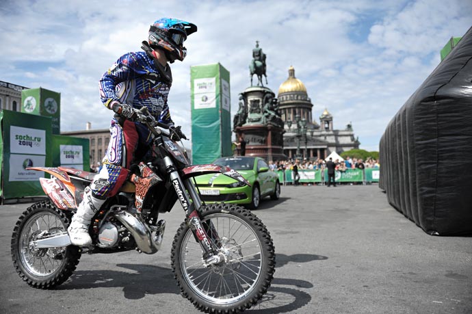 FMX на больших играх Мегафона в День города