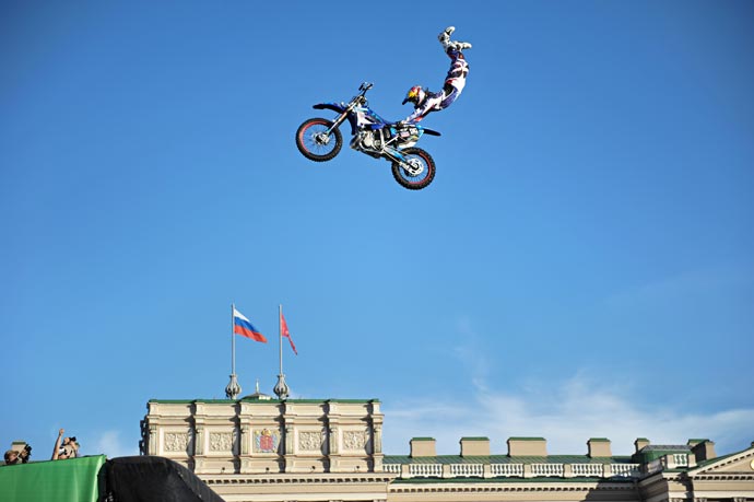 FMX на больших играх Мегафона в День города