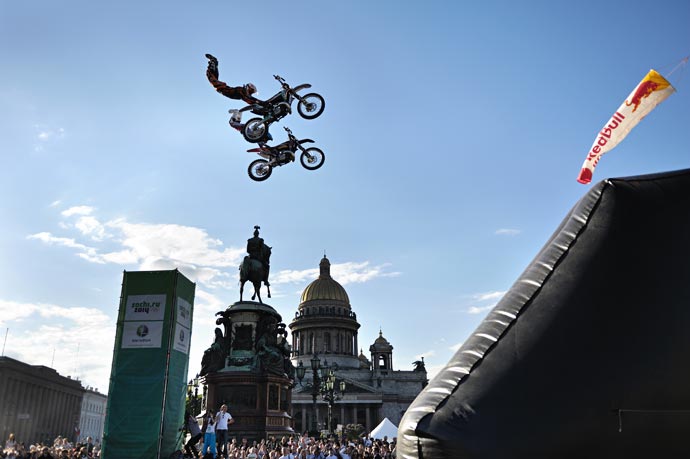 FMX на больших играх Мегафона в День города