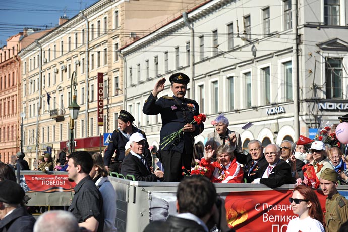 Парад ветеранов 2012 в Санкт-Петербурге