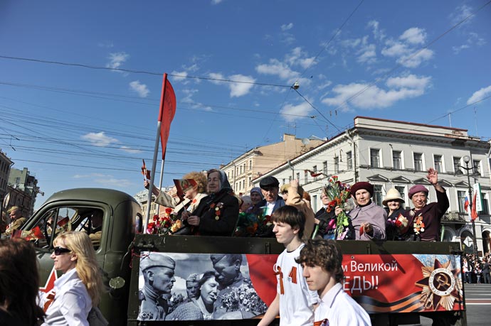 Парад ветеранов 2012 в Санкт-Петербурге