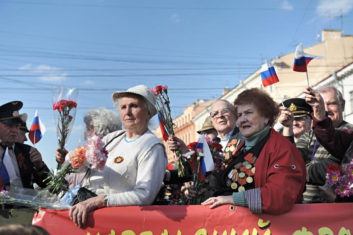 Парад ветеранов 2012 в Санкт-Петербурге