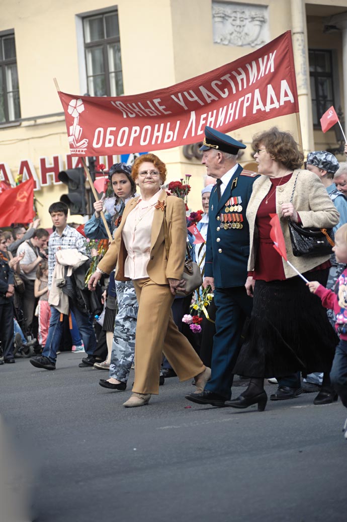 Парад ветеранов войны 2013 на Невском проспекте