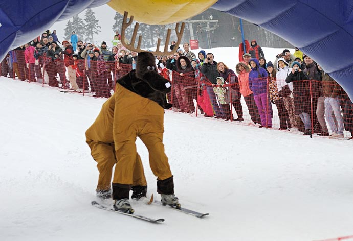 Лось на Аква-Шоу 2012 Red Bull Jump & Freeze