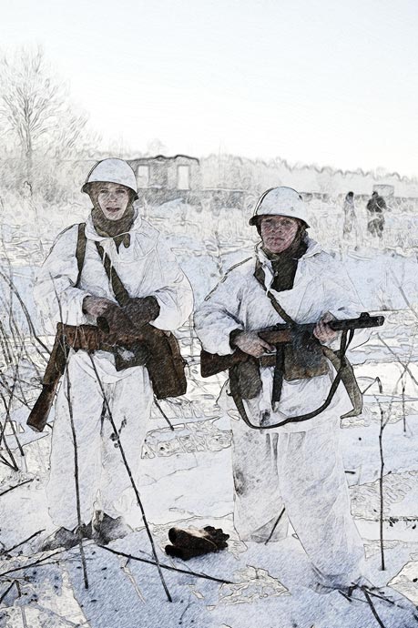 Военно-историческая реконструкция в рисунках (фотошоп)