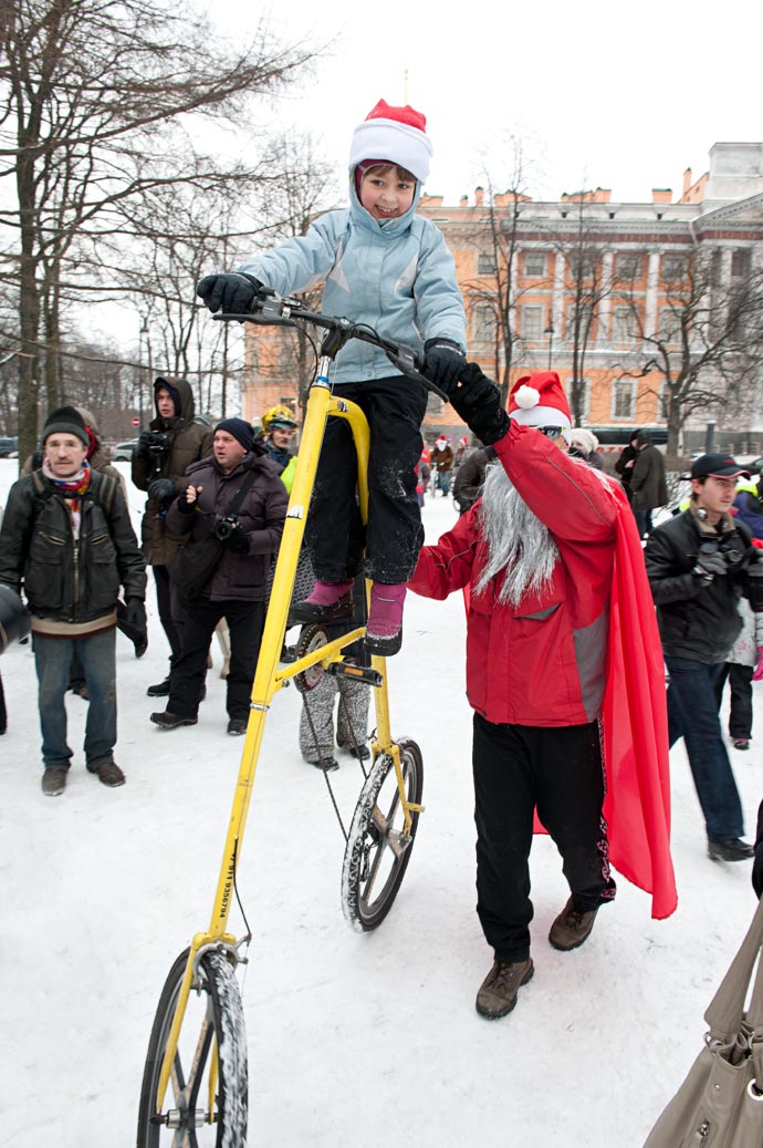 Велопробег Дедов Морозов на Старый Новый Год
